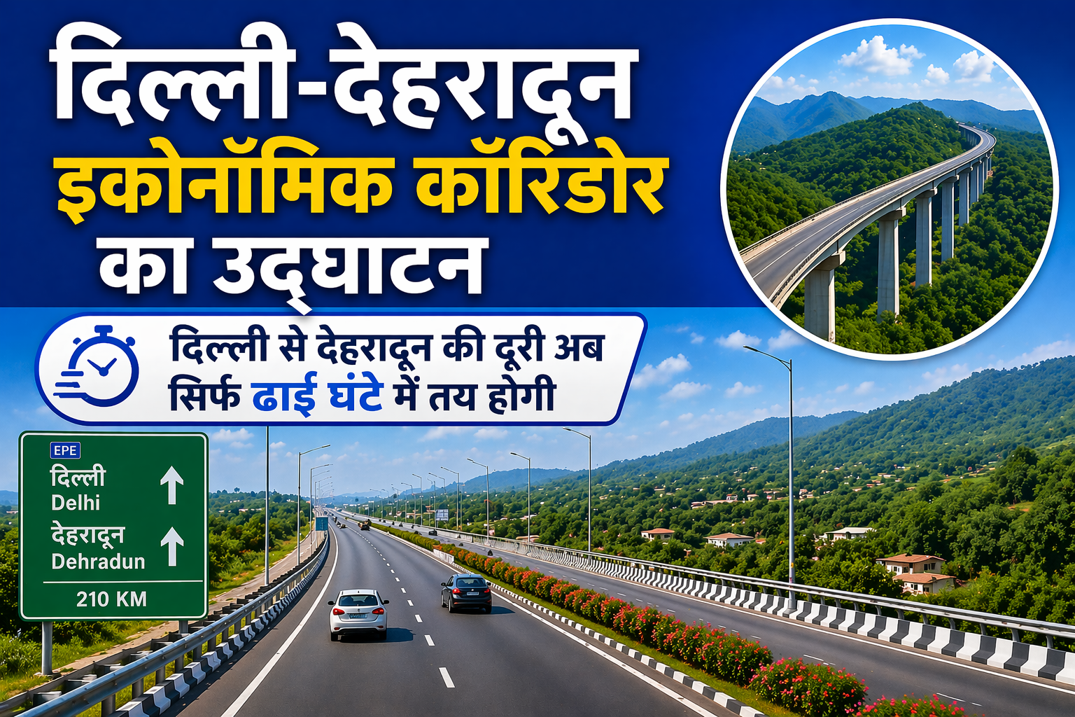 Delhi Dehradun Expressway Opens, Travel in 2.5 Hrs